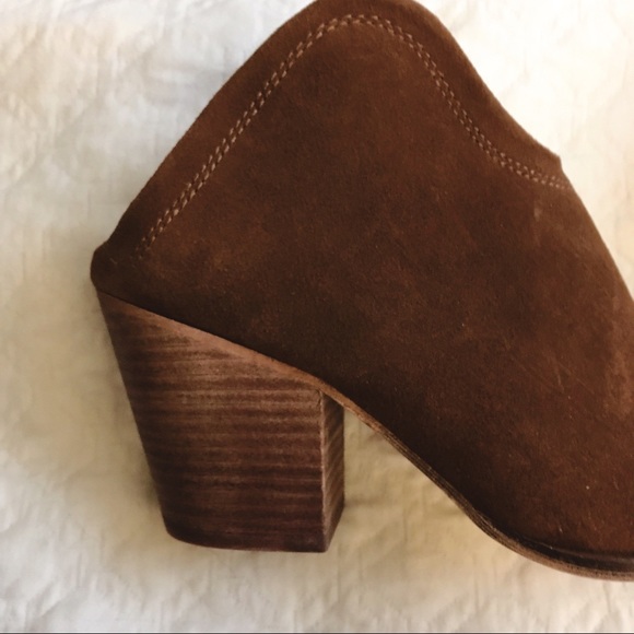 New Chinese Laundry Brown Western Mules Suede 9 - Picture 3 of 8